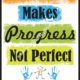 Practice Makes Progress Not Perfect - Occupational Therapy Poster
