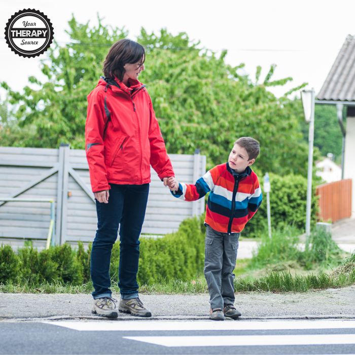 The ability to complete the functional tasks of navigating the community, such as crossing the street, develops along a continuum.