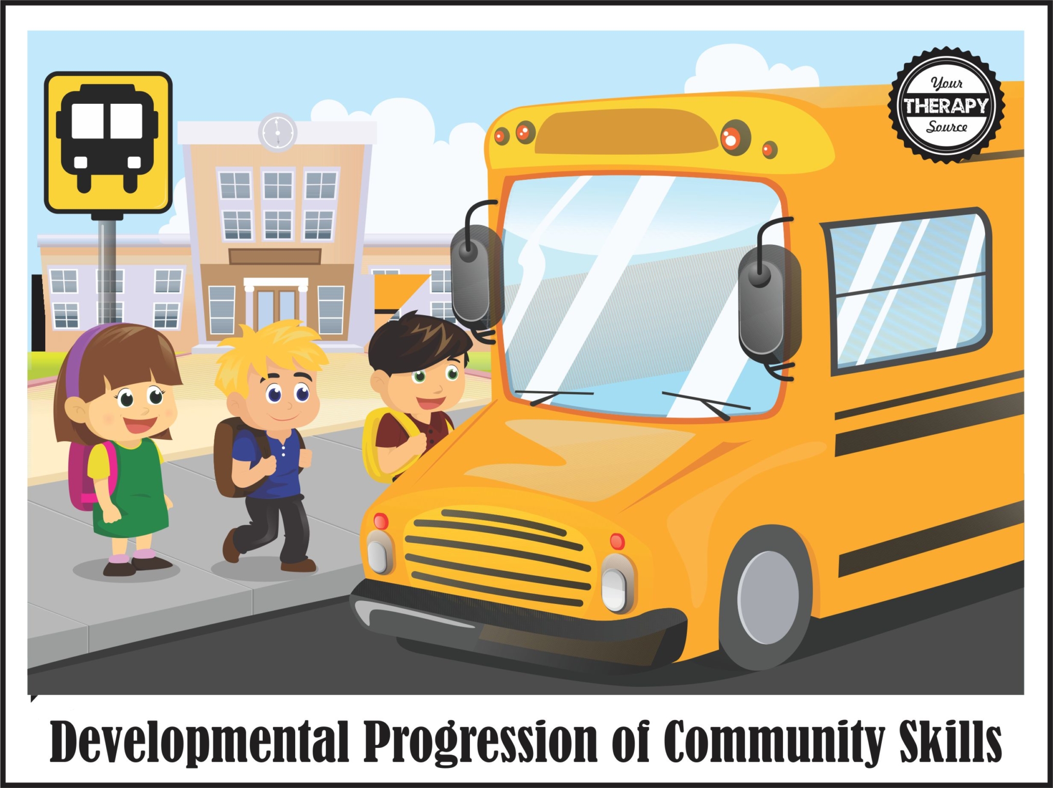 The ability to complete the functional tasks of navigating the community, such as crossing the street, develops along a continuum.