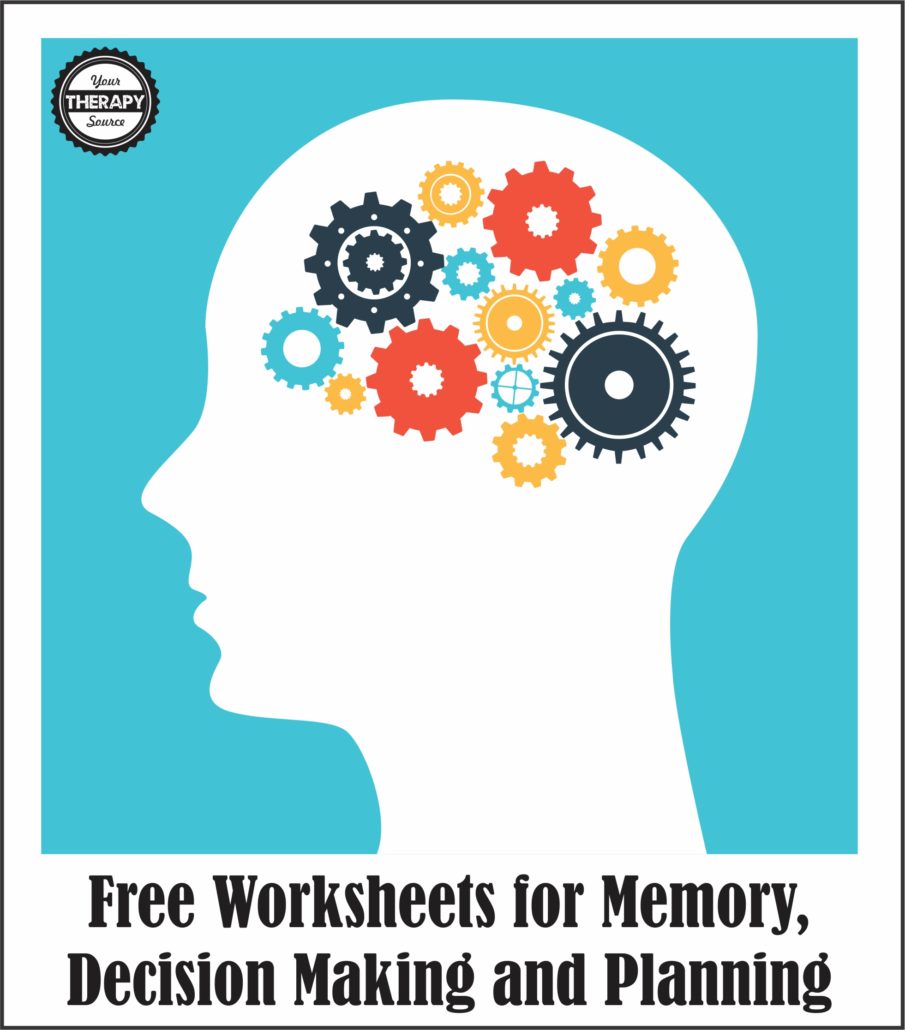 Free Worksheets for Memory, Decision Making and Planning