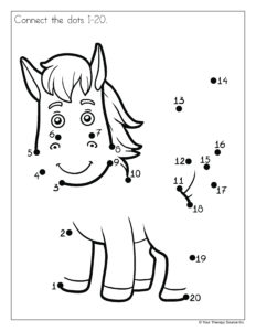 Horse Connect Dots 1-20