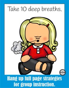 Calming Strategies Suggested Uses Posters