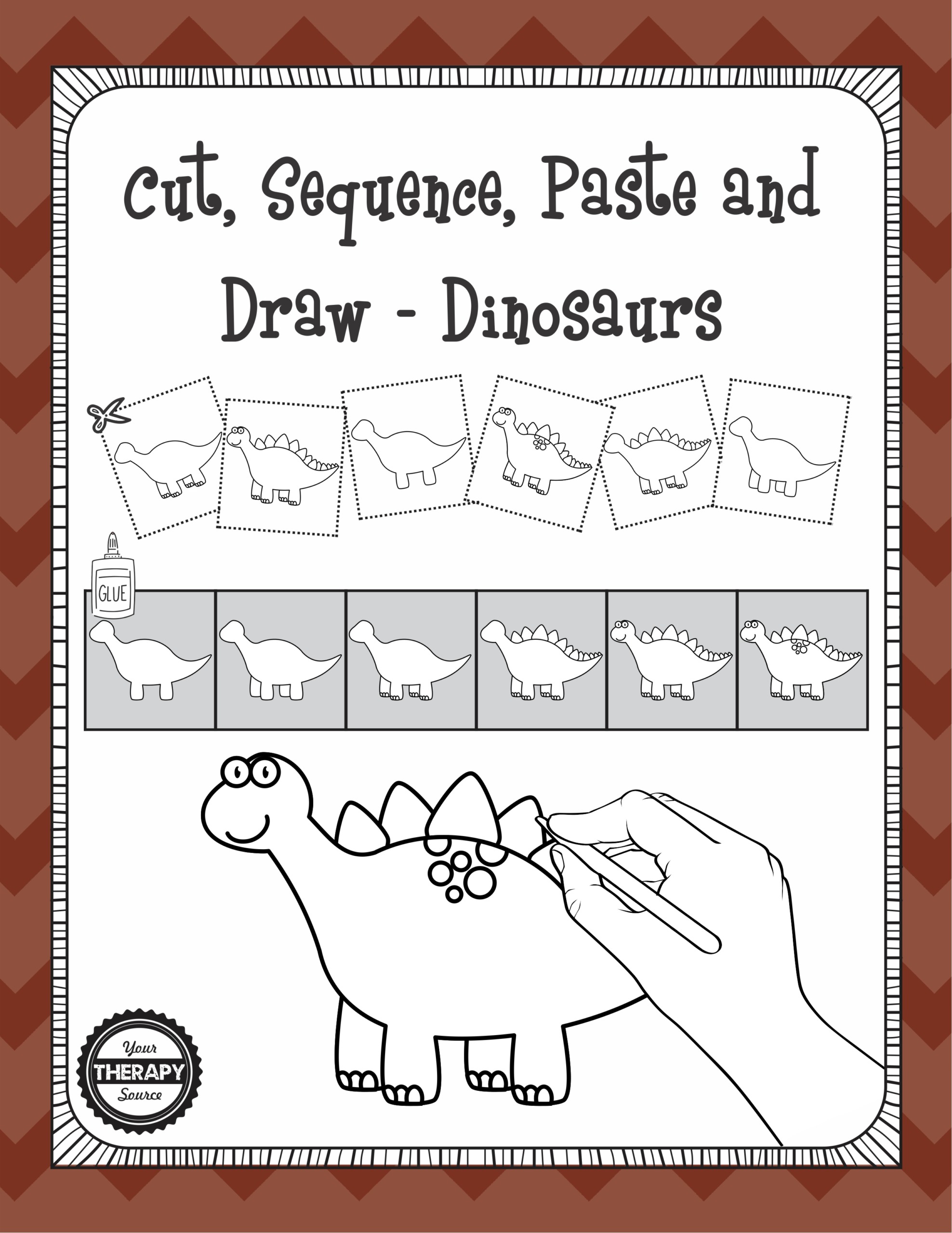 Cut Sequence Paste Dinosaurs cover
