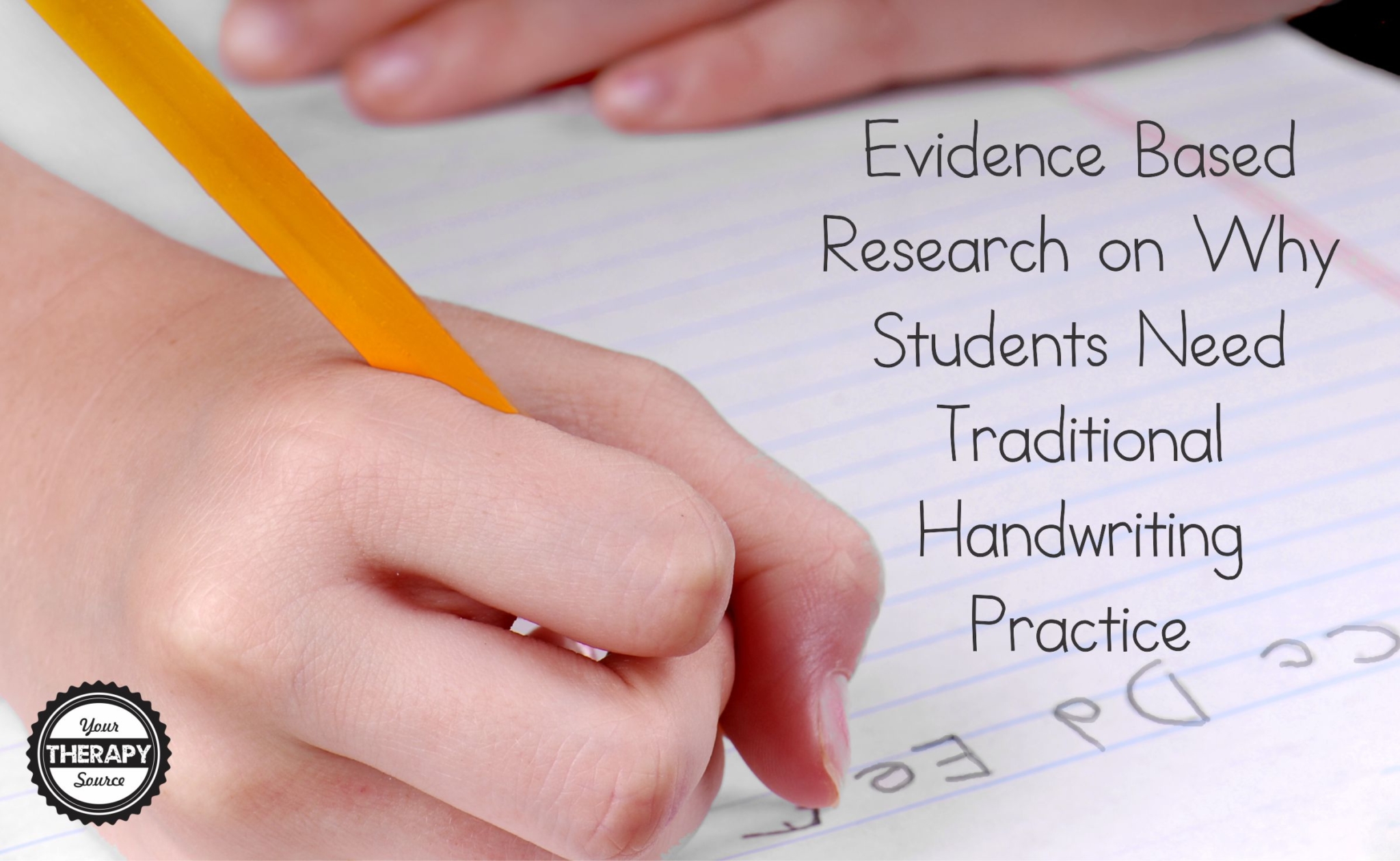 Here is some research on handwriting for Occupational Therapists, teachers, and other professionals on why students still need traditional handwriting practice.