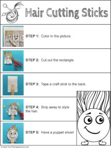 hair cutting sticks scissor freebie