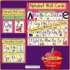 Handwriting Bundle Wall Cards YTS