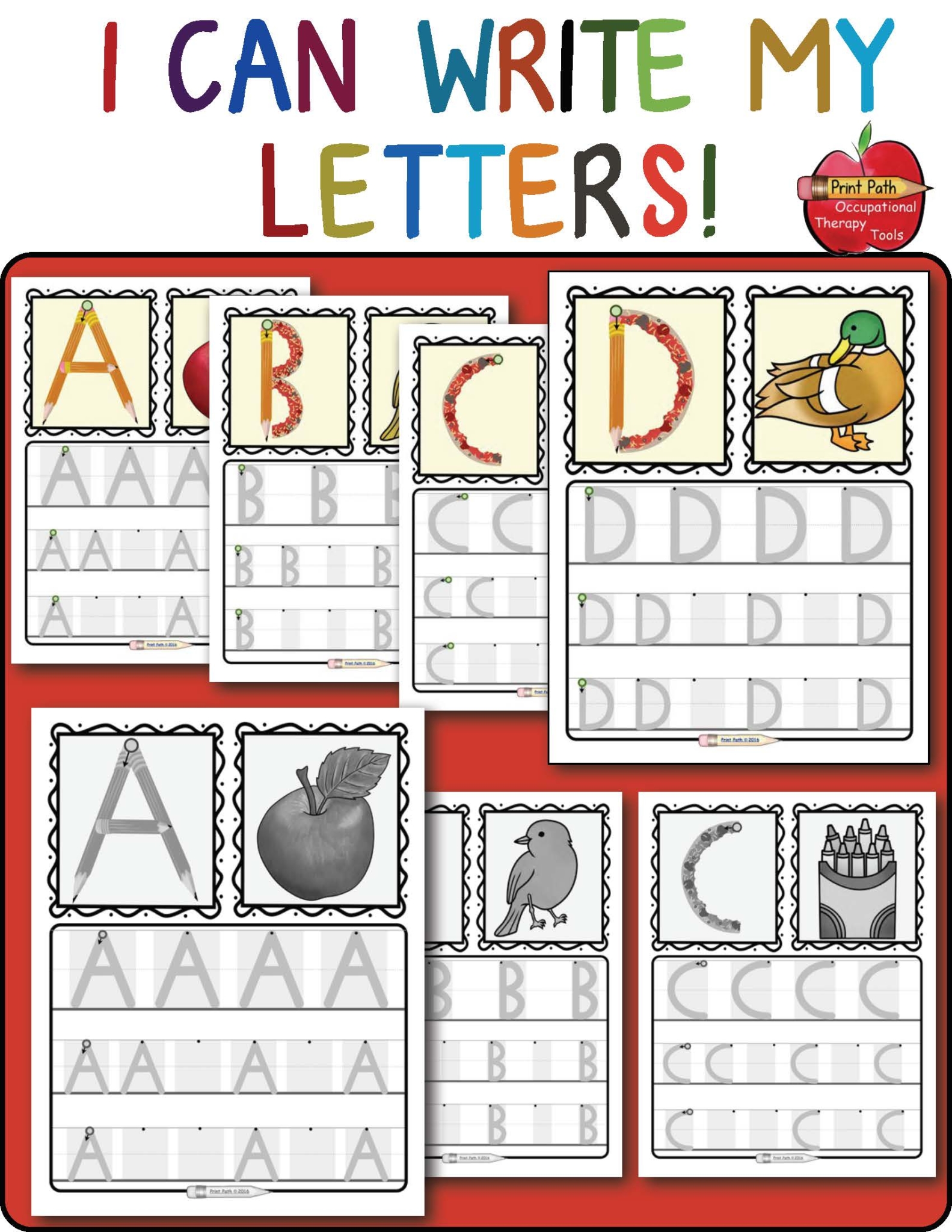 Created by school-based Occupational Therapist, Thia Triggs, this Preschool Handwriting digital download has been updated and is packed full of developmentally appropriate learning opportunities!