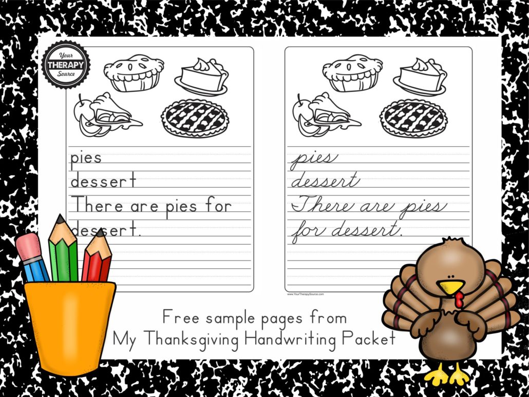 my-thanksgiving-handwriting-free-pages