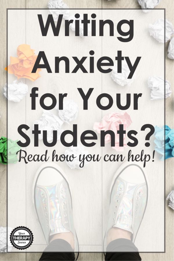 Do you work with students who have writing anxiety? Perhaps your students struggle with handwriting and writing assignments.