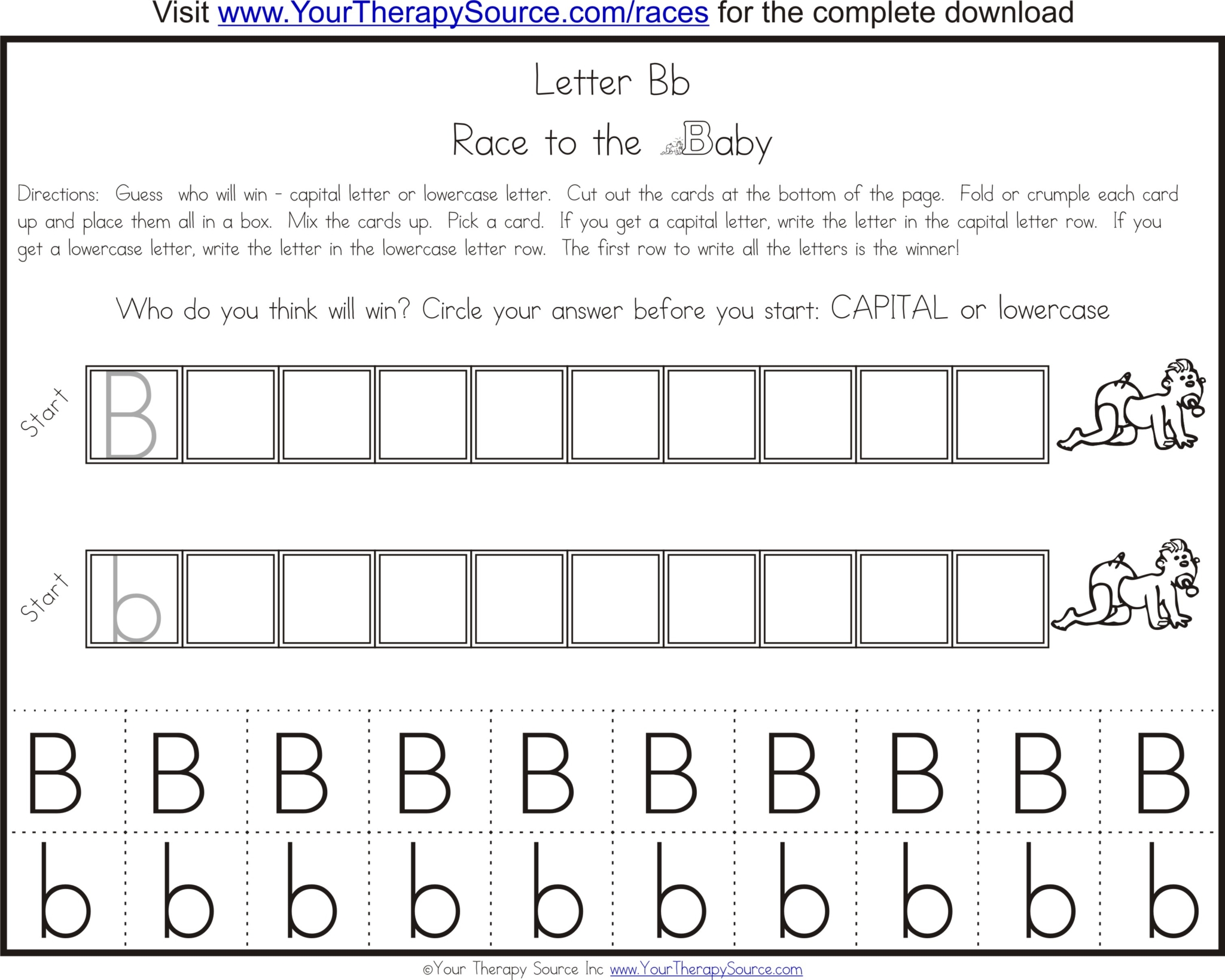 Letter b activity