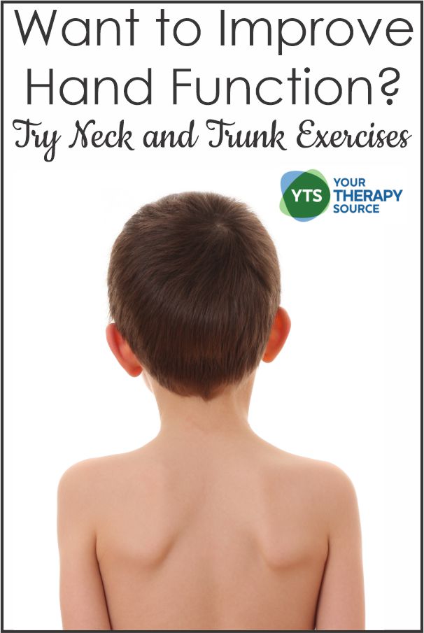Want to Improve Hand Function in Cerebral Palsy? Try Neck and Trunk Exercises