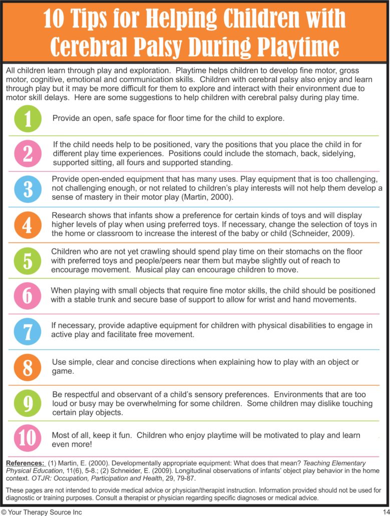 10 Tips to Help Children with CP During Playtime