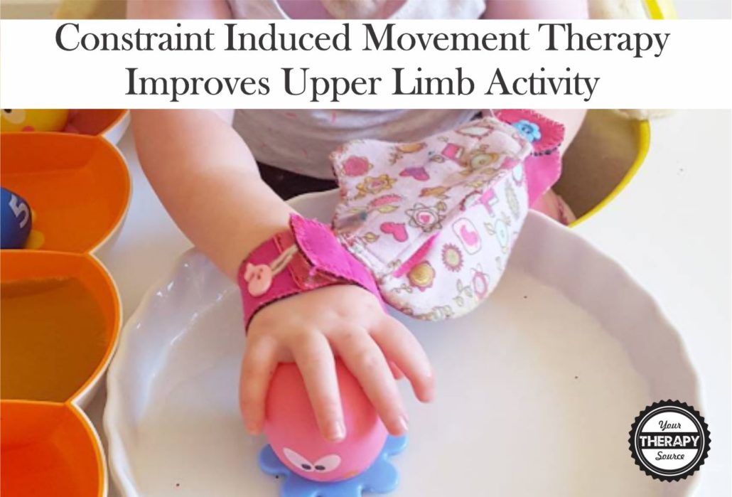 Research Constraint Induced Movement Therapy Improves Upper Limb Activity