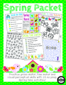 Spring Sensory Motor Packet