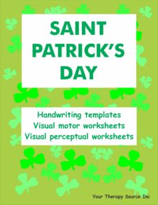 St Patricks Day Handwriting