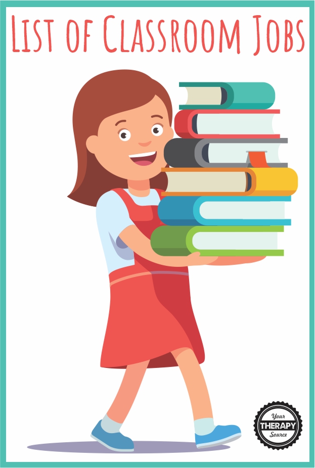 Assigning classroom jobs for students is a wonderful way to encourage independence and for functional movement breaks throughout the day.