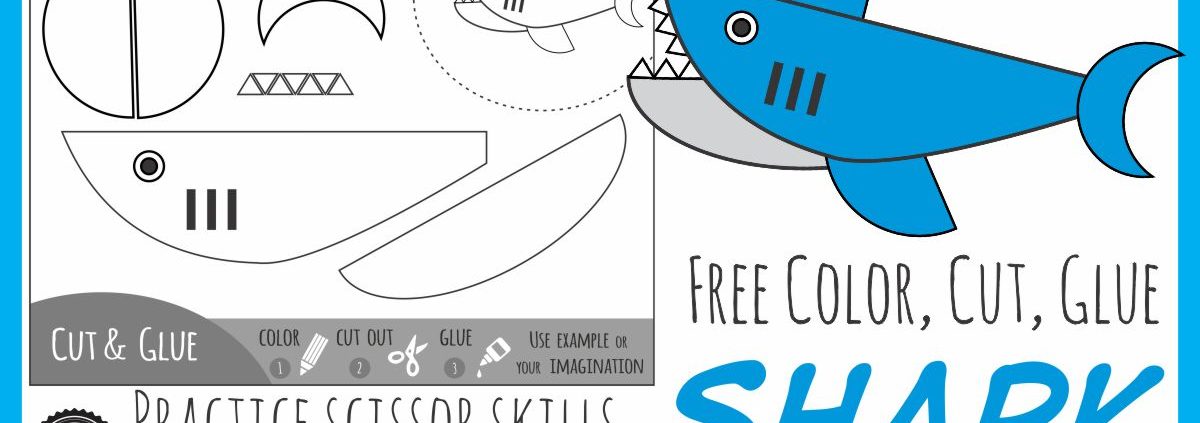 Color Cut Glue Shark