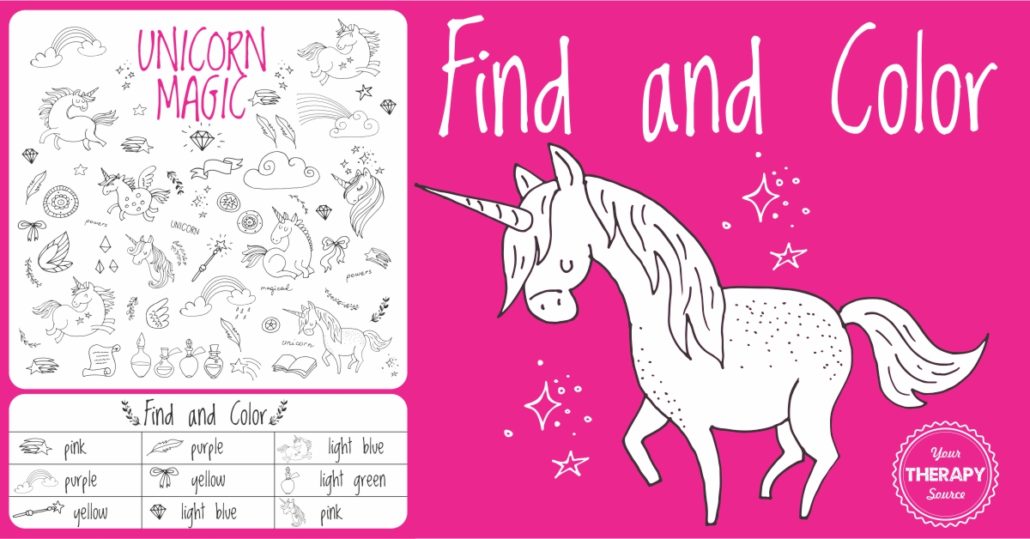 Unicorn Find and Color