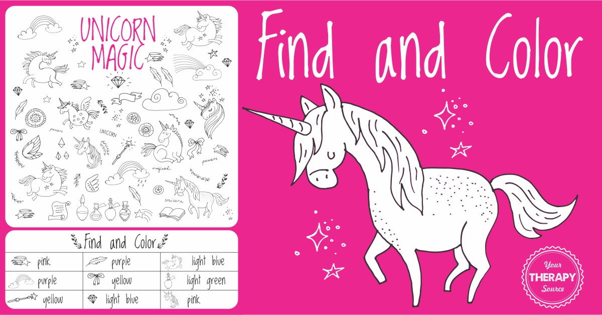 Unicorn Find and Color