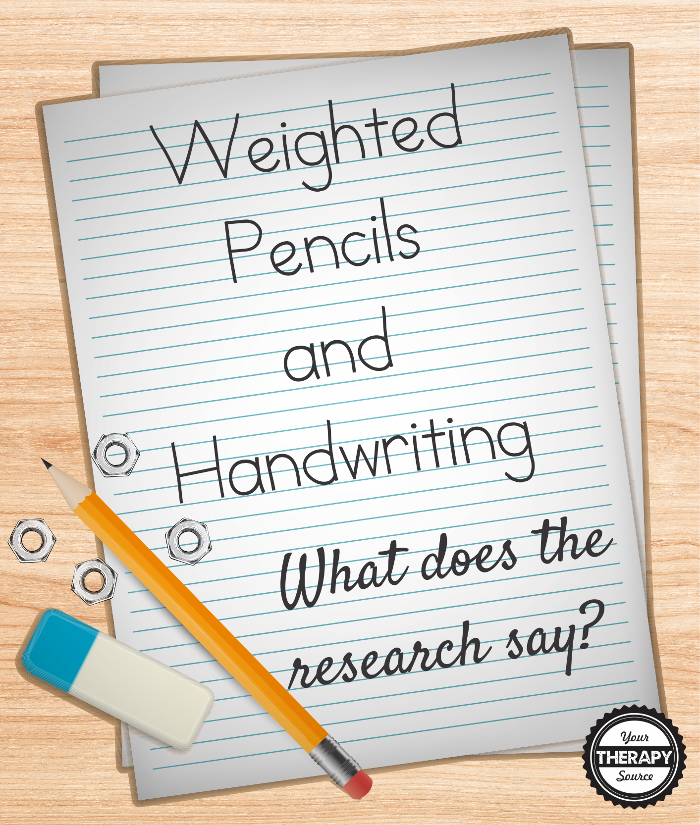 Weighted Pencils and Handwriting