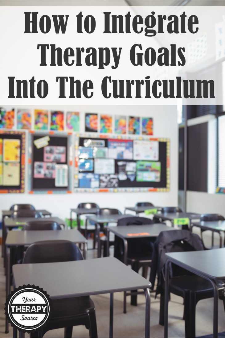 Integrate Therapy Goals Curriculum