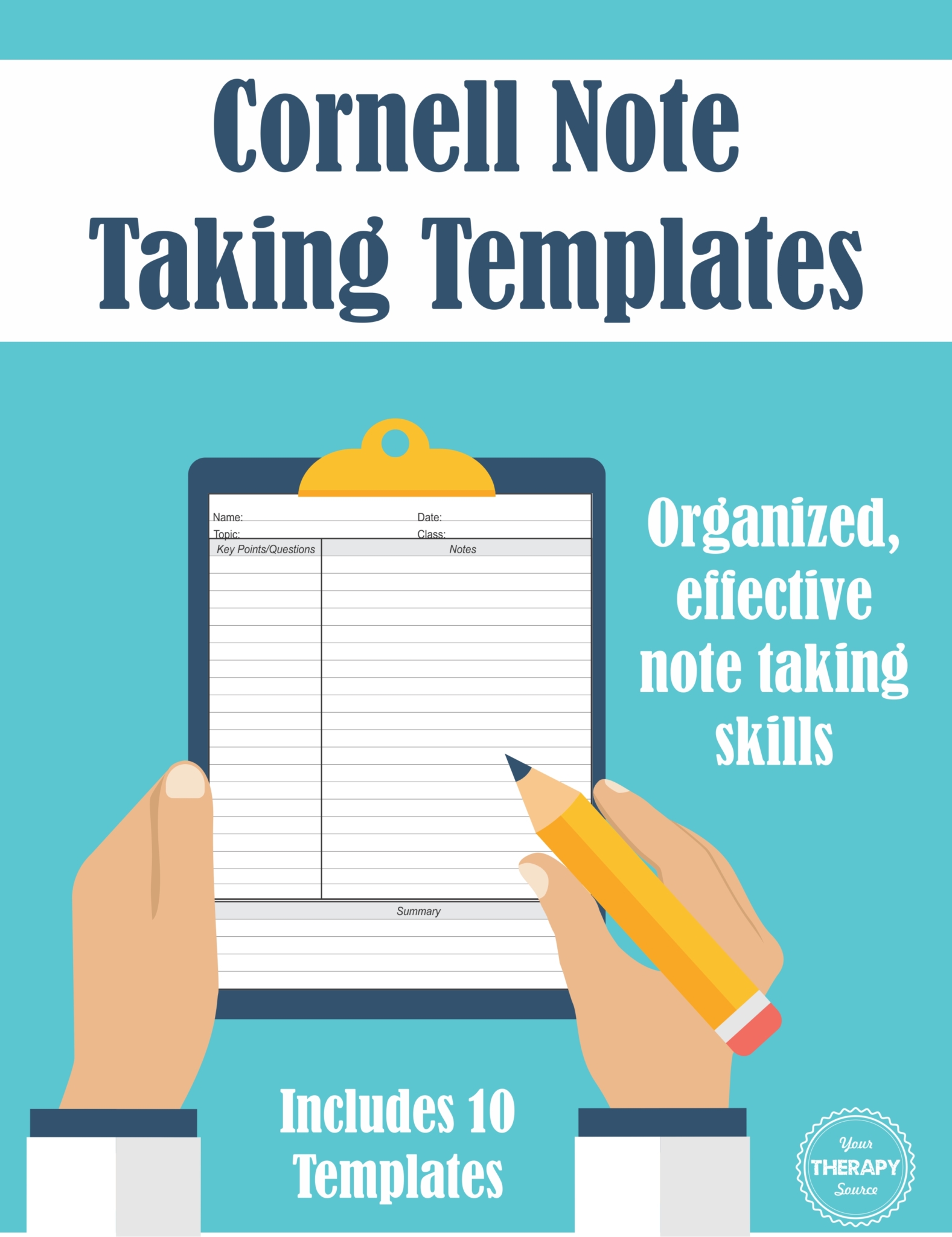 Cornell Note Taking Templates - Organized, Effective Note Taking