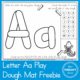 Alphabet Playdough Mat Letter Aa
