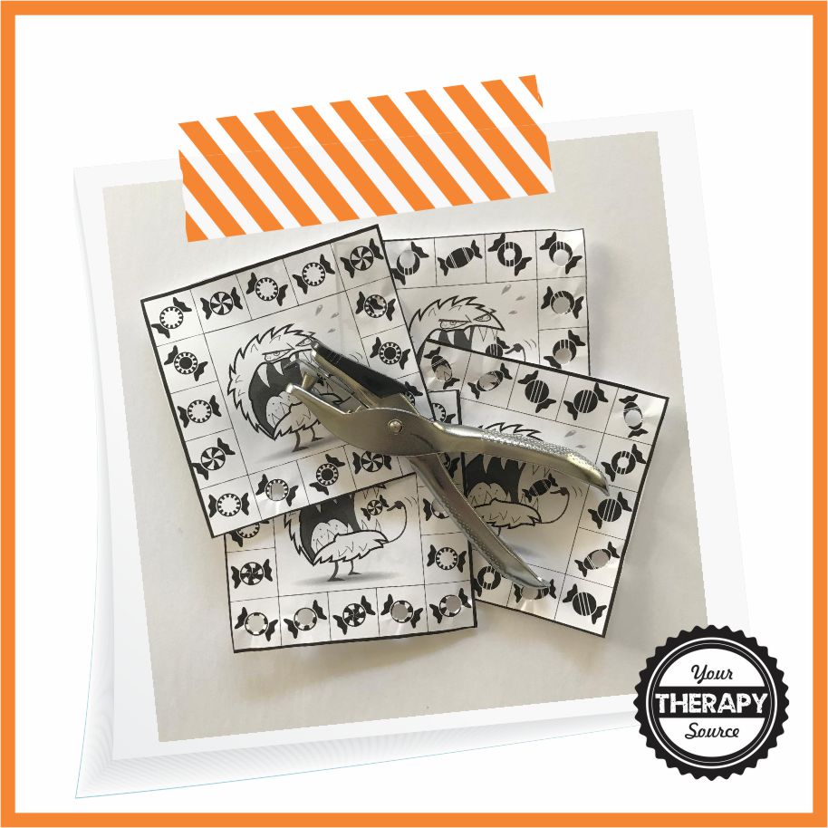 Hole Punch Free Printable Hungry Monster