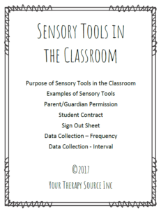 Sensory Tools in the Classroom