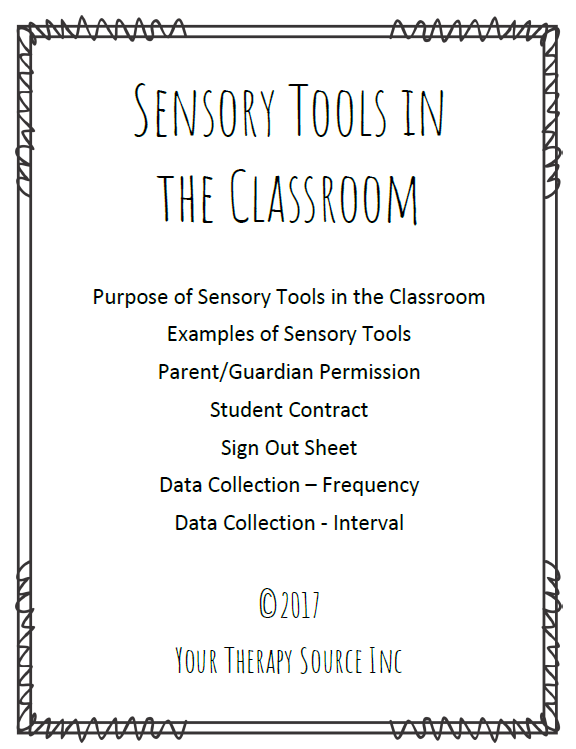 Sensory Tools in the Classroom