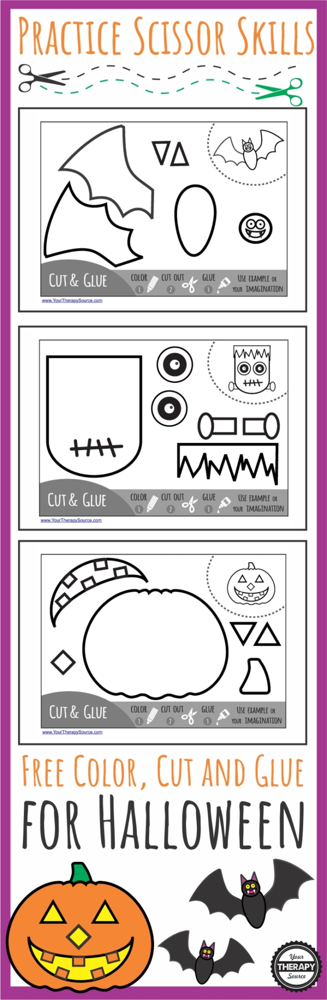 Color Cut Glue Halloween