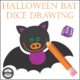 Halloween Bat Dice Drawing