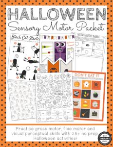 Halloween Sensory Motor Packet