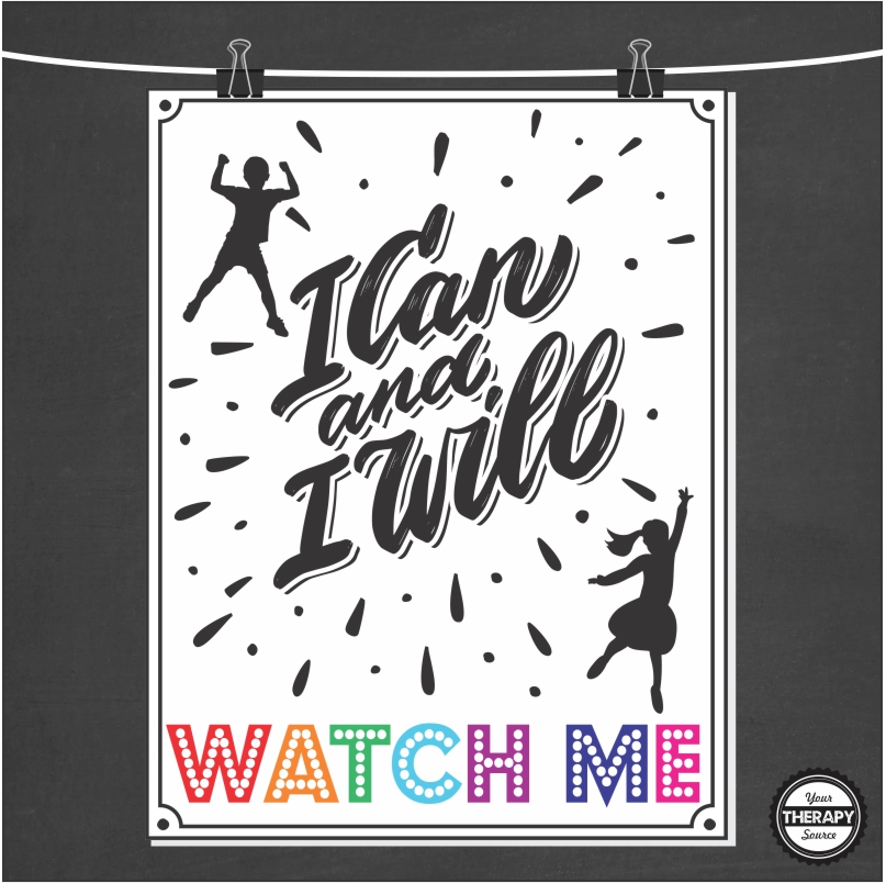 I Can and I Will Watch Me Poster Freebie