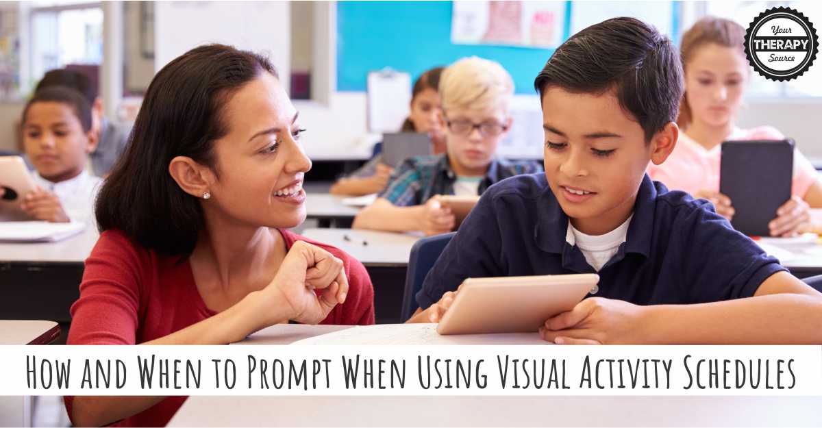 How and When to Prompt When Using Visual Activity Schedules