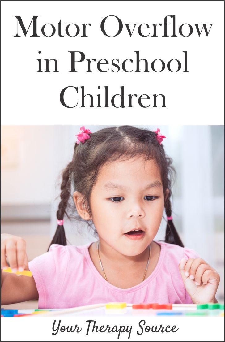 Motor Overflow in Preschool Children