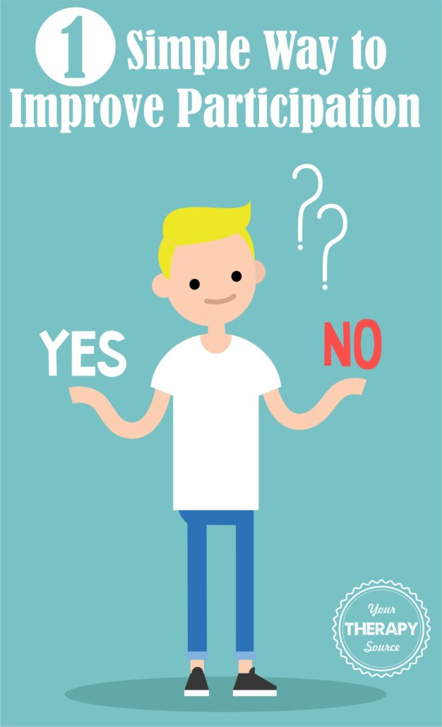 One Simple Way to Improve Participation