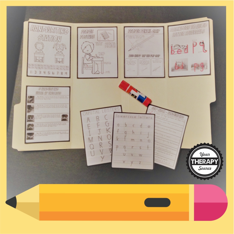 Why not set up handwriting practice for kids by creating handwriting stations for your classrooms or home?  Read more on how to set it up.