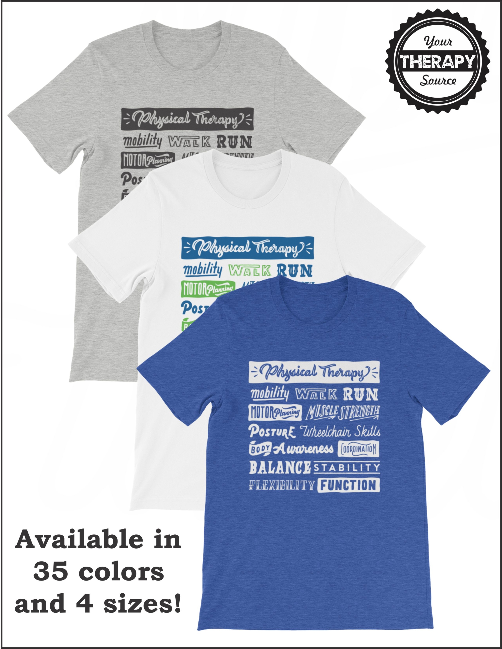 Physical Therapy Word Collage T-Shirt