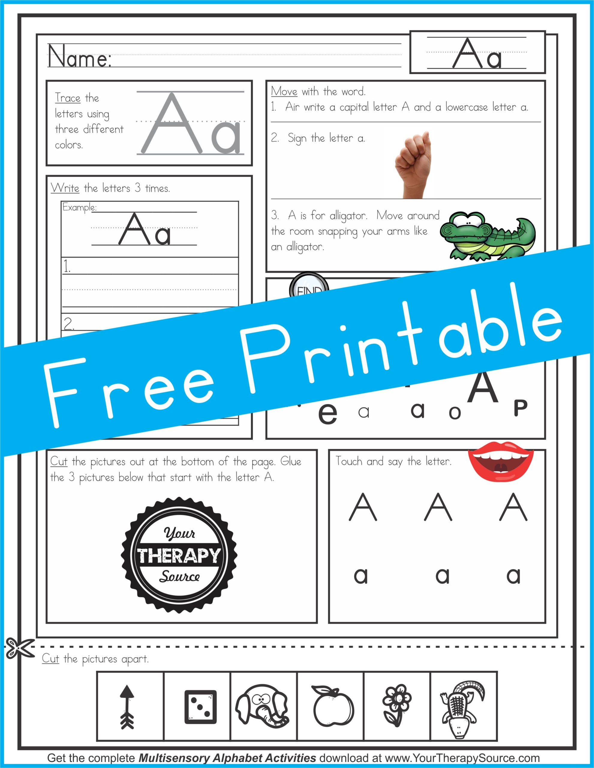 Multisensory Alphabet Freebie