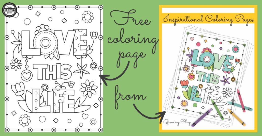 Do you enjoy coloring? I do find it relaxing and calming unless they are too intricate. For some, if you were to color just one page it would take hours and hours. This FREE Love this Life inspirational coloring page freebie is simple with a beautiful message and it won’t take hours to complete