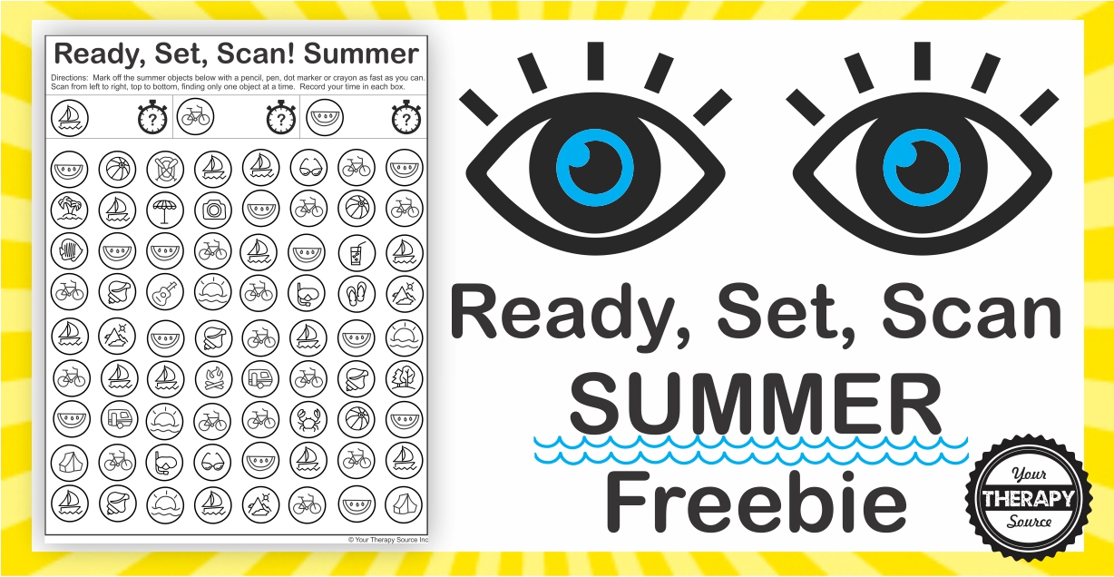 Summer Visual Scanning Activity