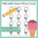 If you are looking for some quick, multisensory prewriting practice, download this ice cream cone letter freebie from the Ice Cream Multisensory Prewriting Practice packet.