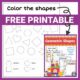 This color the geometric shapes freebie is from the Shapes Mini Packet.