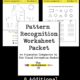 The Pattern Recognition Worksheet Packet expands on ideas introduced in The Visual Perception Packet, with 8 additional print & go worksheets. Focus on concepts such as visual discrimination, form constancy, and other skills which are crucial for visual memory and higher level processing.