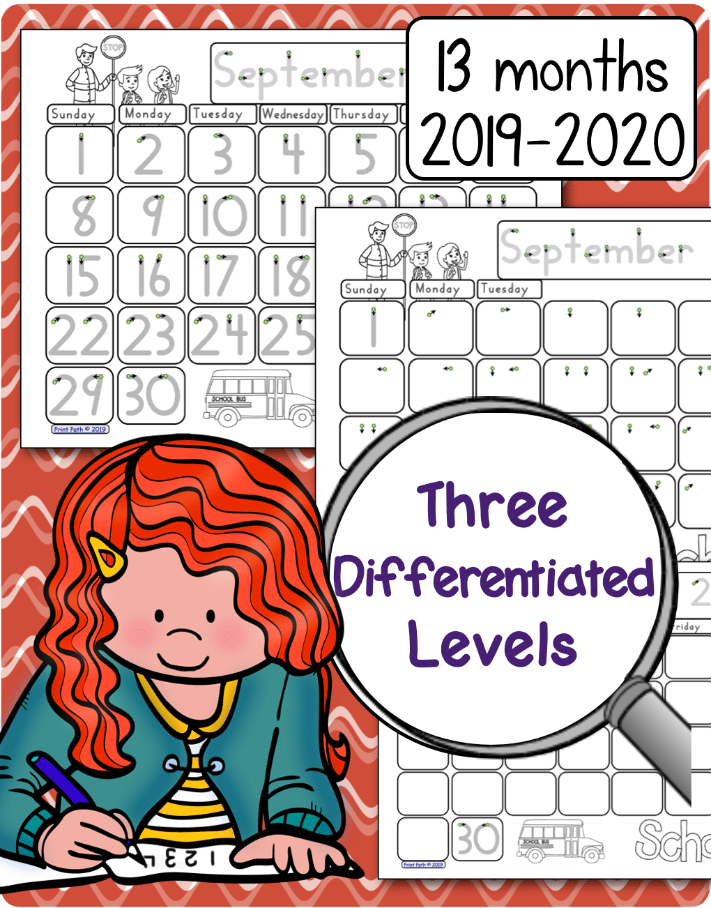 This bundle, created by school-based OT Thia Triggs, includes blank and traceable calendars plus calendar notebook templates! Differentiated Instruction!