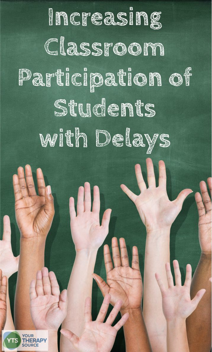Recent research was published on increasing classroom participation of students with delays. The purpose of the study was to compare the effectiveness of combined in-services and collaborative consultations to improve classroom participation for students with intellectual and developmental disabilities.