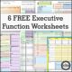 When executive function deficits are present, students can become frustrated, disengaged and give up. Here are 6 FREE executive functioning activity worksheets to help students succeed.
