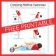 Crossing Midline Exercises - get your FREE printable at YourTherapySource.com