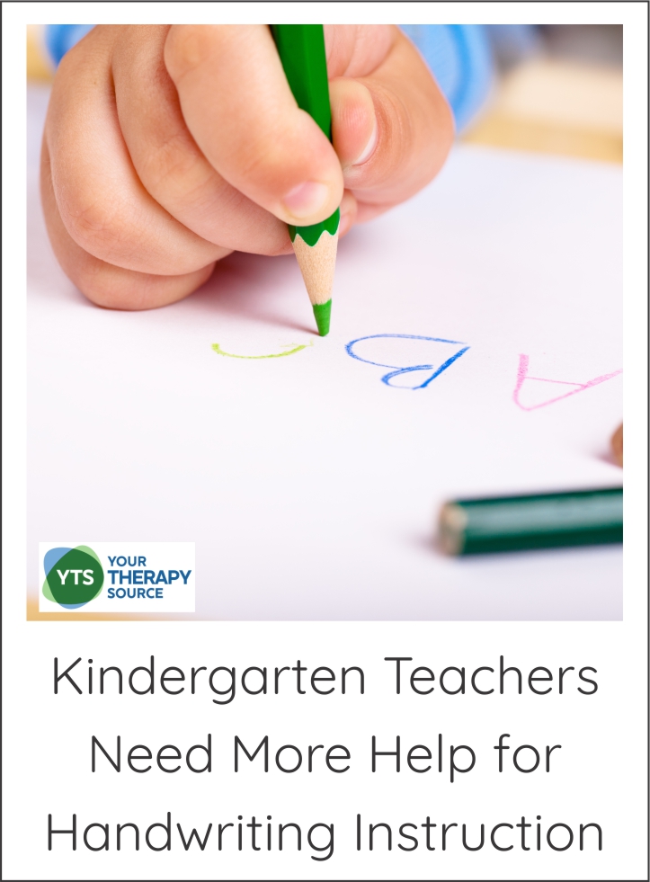 Kindergarten teachers and handwriting instruction - The teachers need more support in the area of handwriting instruction in the kindergarten classroom.